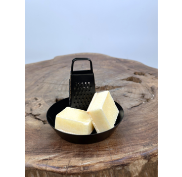 Amberblok set | Rond schaaltje - Black