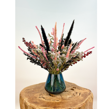 Droogboeket "Luxury Night" (Small) - incl. vaas | 35cm