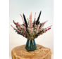 Droogbloemen boeket "Luxury Night" (Small) - inclusief smokey vaas | 35cm