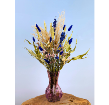 Droogboeket "Royal Spirit" - 45cm | incl. vaas