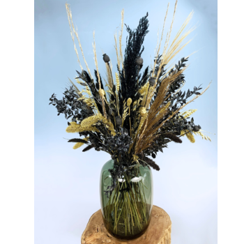 Droogbloemen boeket "Bold & Gold" | 90cm