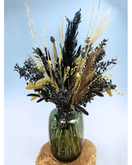 Droogboeket "Bold & Gold" | 90cm