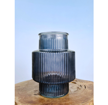 Vaas Lola "marine blauw" - ⌀18xH25cm
