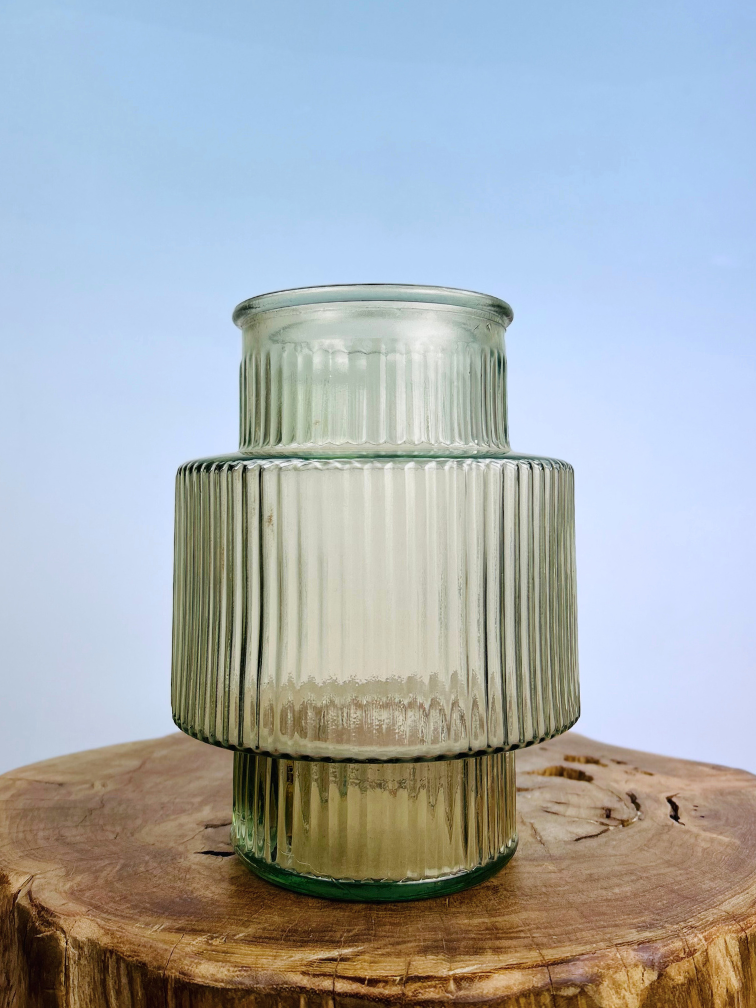 Vaas Lola "grijs" - ⌀18xH25cm