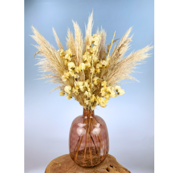 Droogbloemen boeket "Morning Latte" | 75cm