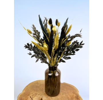 Droogbloemen boeket "Golden Ely" (Small) | 40cm