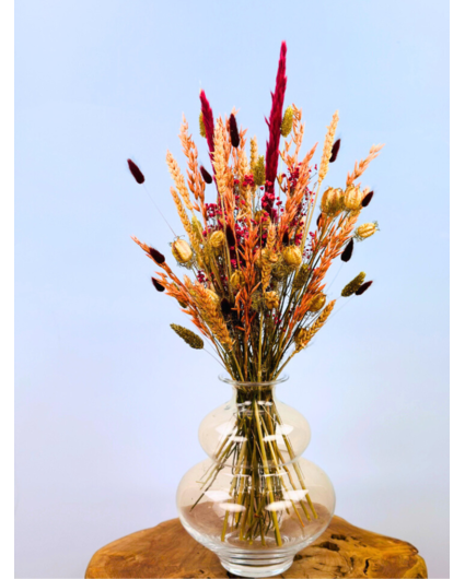 Droogboeket "Funky Friday" | Incl. vaas - 65 cm