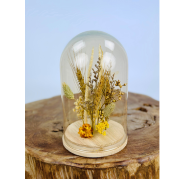 Stolp met droogbloemen "Large" - naturel