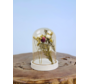 Wit stolpje met droogbloemen - Small