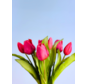 Kunst tulpen - fuchsia | 7 stuks