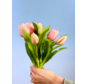 Kunst tulpen - lichtroze | 7 stuks