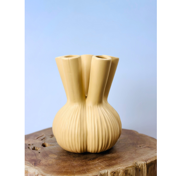 Rechte tulpenvaas "Sand" | ⌀19xH25cm