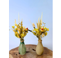 Daxx flesje gevuld met droogbloemen - twee kleuren