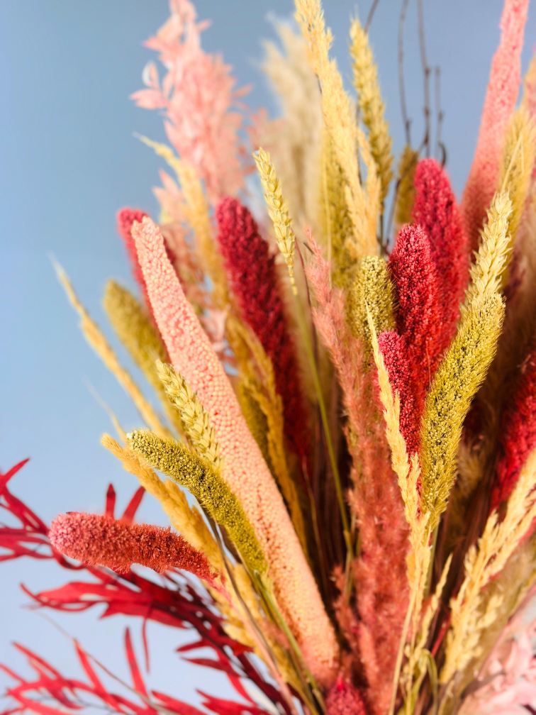 Droogbloemen boeket "Pink Blush" | 80cm