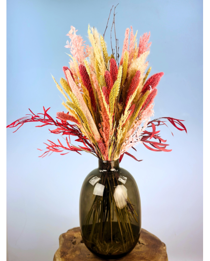 Droogboeket "Pink Blush" | 80cm