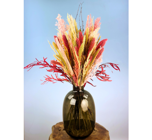 Droogbloemen boeket "Pink Blush" | 80cm