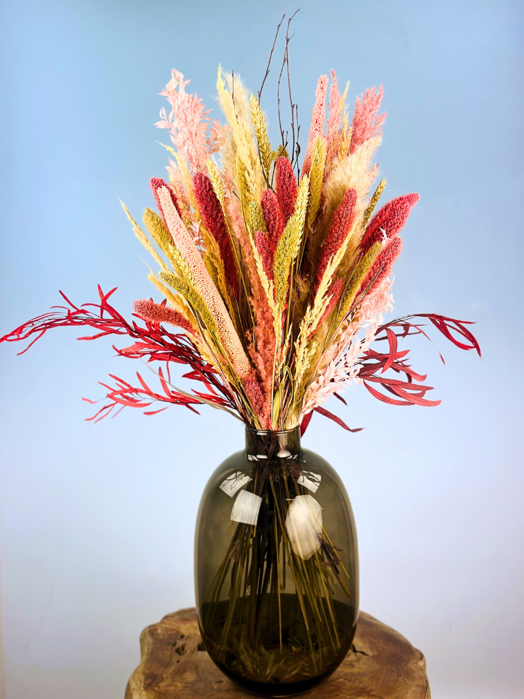 Droogbloemen boeket "Pink Blush" | 80cm