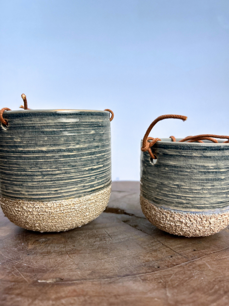 Ter Steege bloempotten Issa "Lichtblauw" | 11 x 11 cm - 8 x 8 cm