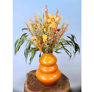 Droogboeket "Orange Summer" | 60cm