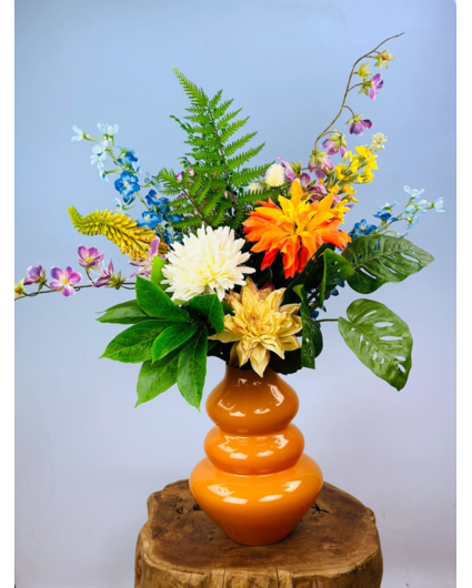 Zijden boeket "Flower Bomb"  | 65 cm