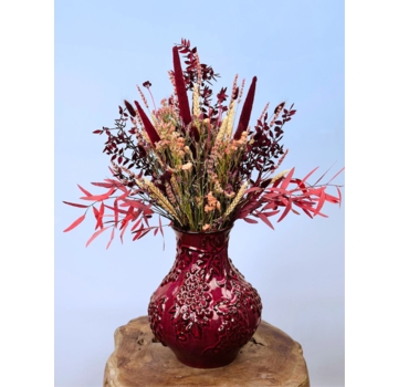 Droogbloemen boeket "Madam Rouge" | 50cm