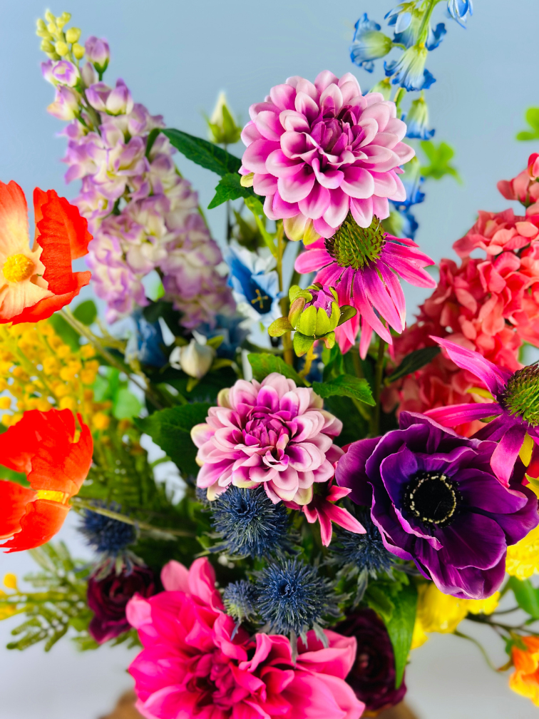 Zijden boeket "Flowery Beauty"  | 75cm