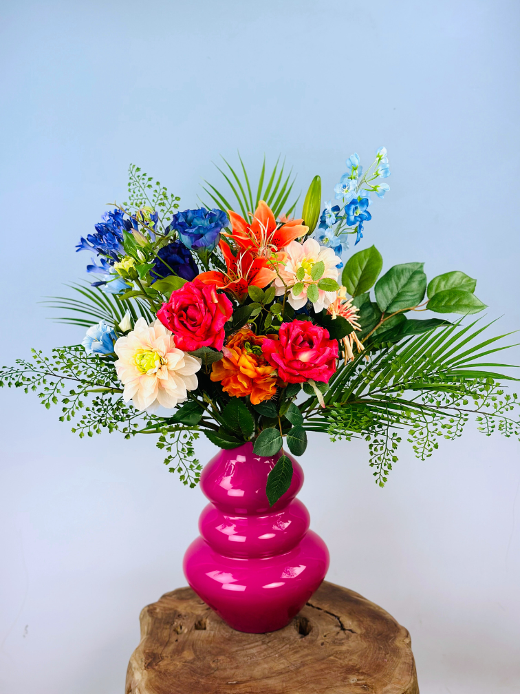 Zijden boeket "Luminous Colors" | 75cm