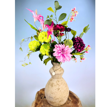 Zijden boeket "Opa's Bloementuin"  | 80 cm