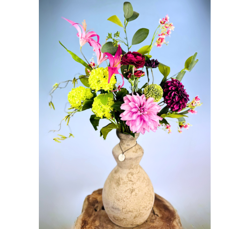 Zijden boeket "Opa's Bloementuin"  | 80 cm