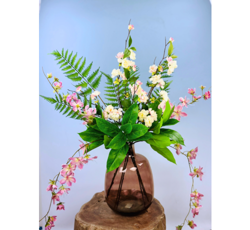Zijdenbloemen boeket "Pink Fantasy" | 70cm