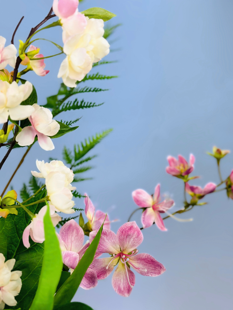 Zijdenbloemen boeket "Pink Fantasy" | 70cm