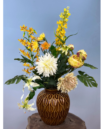 Zijdenbloemen boeket "Sunny Day" | 70cm