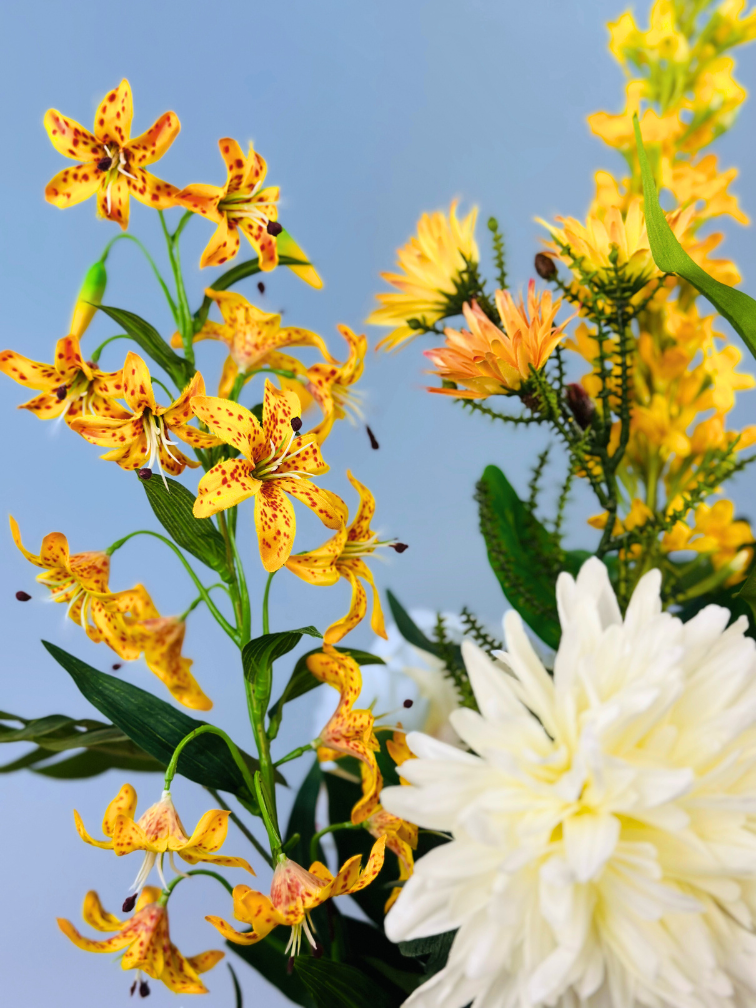 Zijdenbloemen boeket "Sunny Day" | 70cm