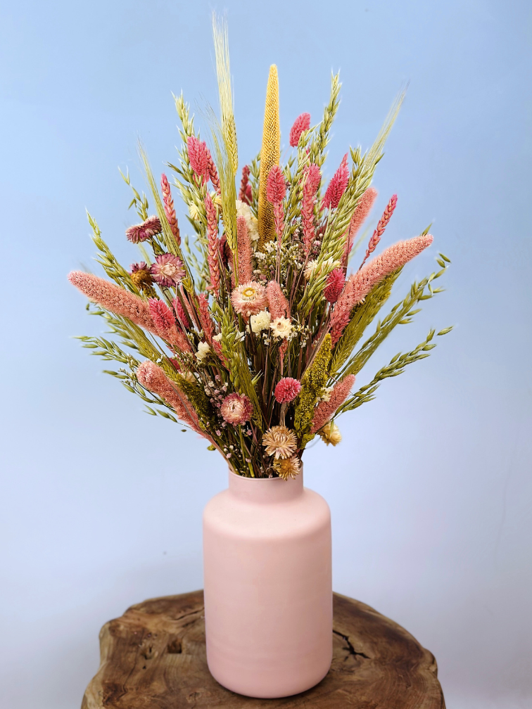 Droogbloemen boeket "Natural Pink" | 55cm