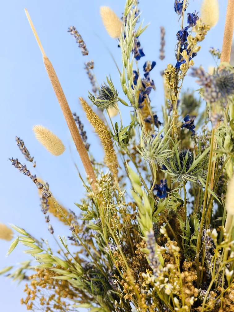 Droogbloemen boeket "Pure Valley" | 70cm