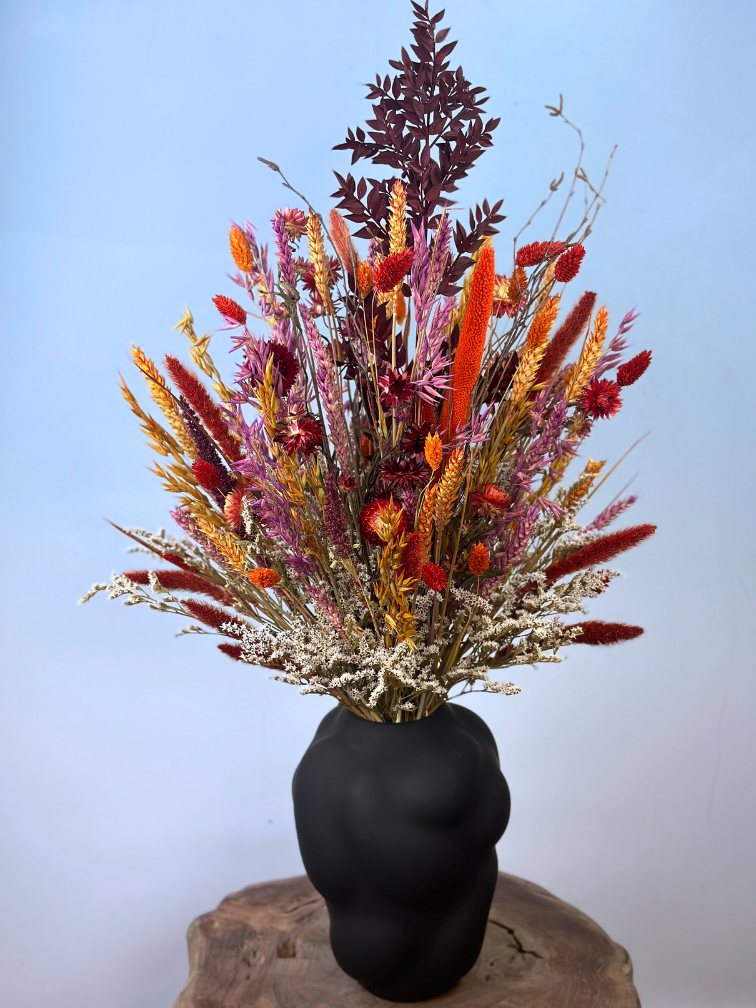 Droogbloemen boeket "Warm Sunset" (Large) | 65cm