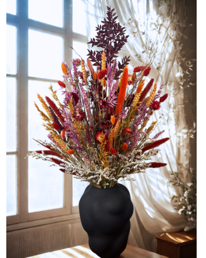 Droogbloemen boeket "Warm Sunset" (Large) | 65cm