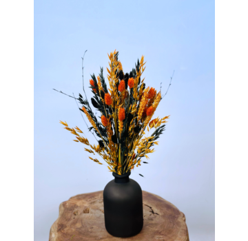 Droogbloemen boeket Pumpkin Spice - incl. vaas | 40 cm