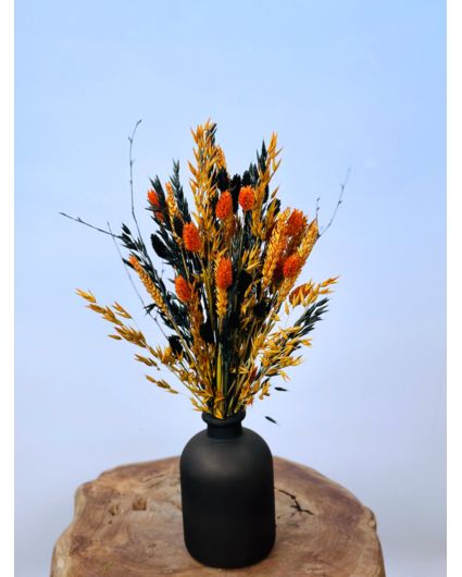Droogbloemen boeket Pumpkin Spice - incl. vaas | 40 cm