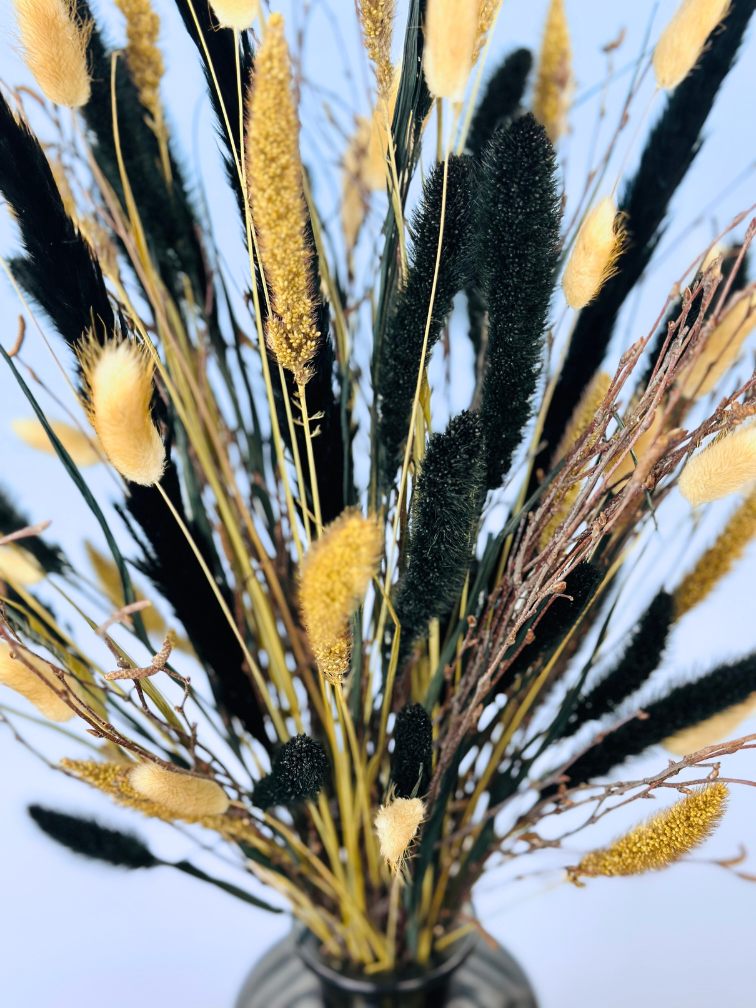 Droogboeket "Time of the Season" - incl. vaas | 80cm