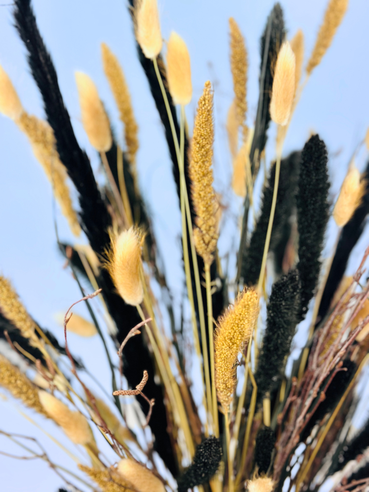 Droogboeket "Time of the Season" - incl. vaas | 80cm