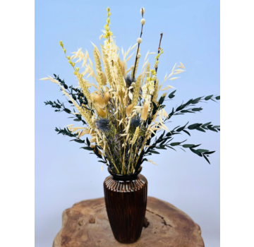 Droogbloemen boeket "Asari's Hope" - incl. vaas | 50cm