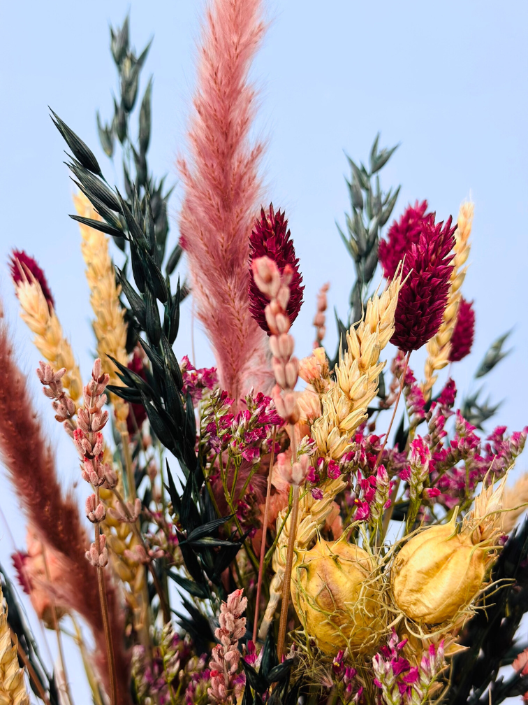 Droogboeket "Kasumi's Treasure" - incl.  vaas | 55cm