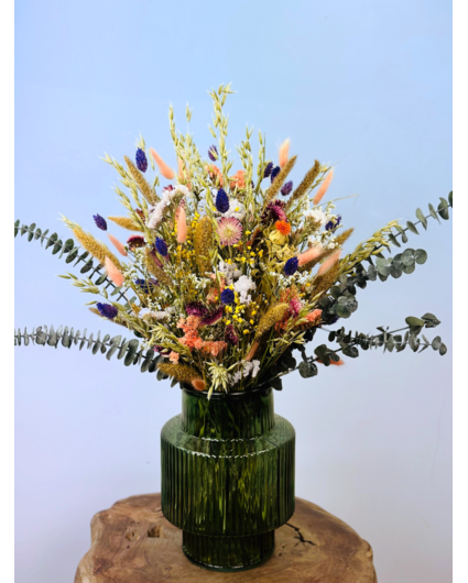 Droogboeket "Pastel bomb" | 60cm