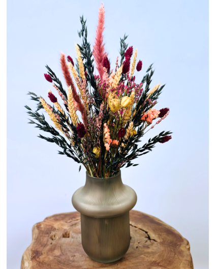Droogboeket "Kasumi's Treasure" - incl.  vaas | 55cm