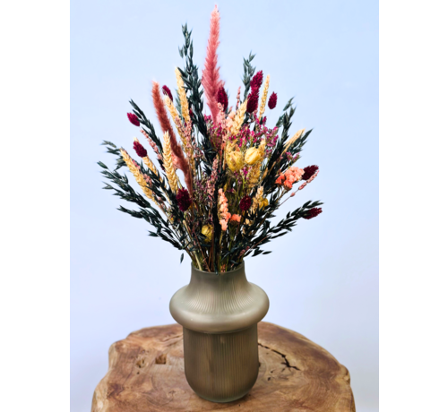 Droogboeket "Kasumi's Treasure" - incl.  vaas | 55cm