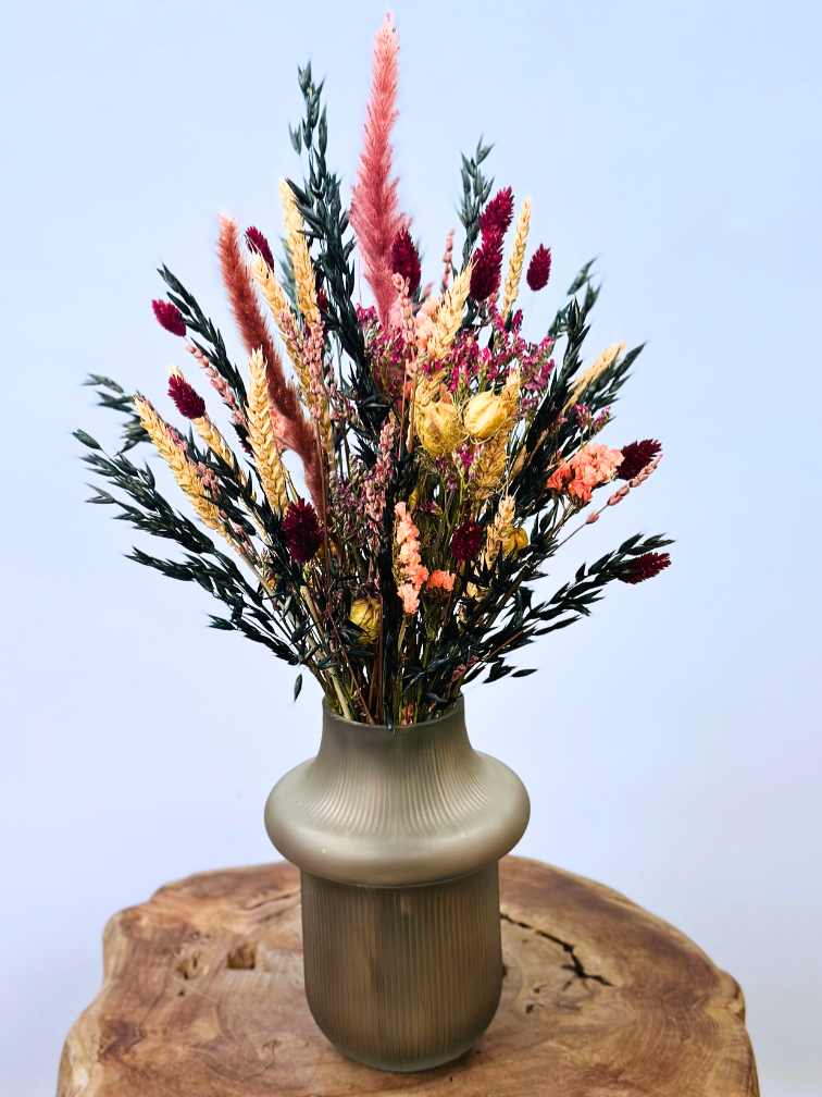 Droogboeket "Kasumi's Treasure" - incl.  vaas | 55cm