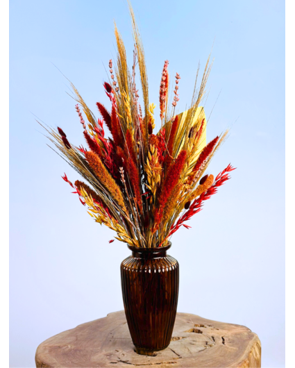 Droogbloemen boeket "Golden Palm" | 50cm