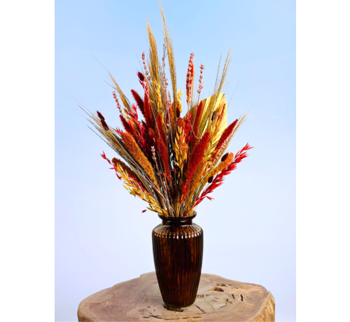 Droogbloemen boeket "Golden Palm" | 50cm