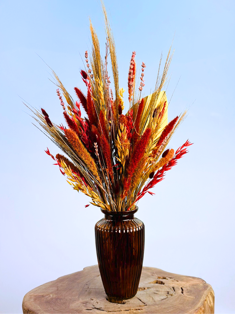 Droogbloemen boeket "Golden Palm" | 50cm